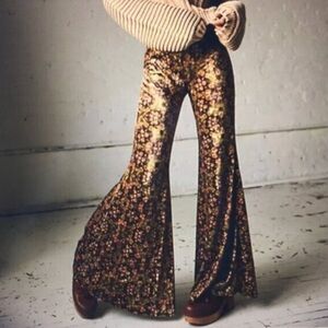 Free People Velvet Flare Pants